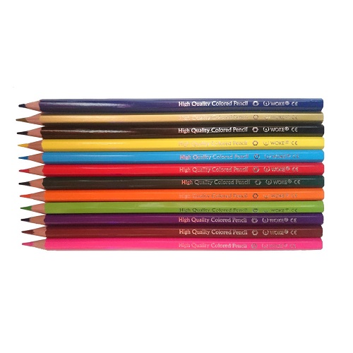 مداد رنگی 12 رنگ وک WOKE مدل colours ترنج مارکت